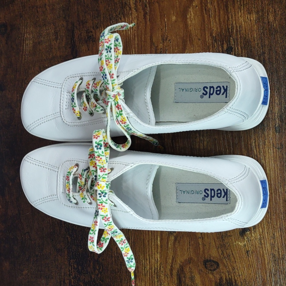 ❌️ Final Sale•••Keds® Original White Leather Lace-up Sneakers - Picture 7 of 12